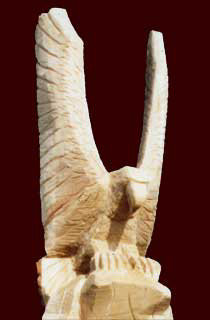 Holzskulptur "Alpentierwelt" - Adler